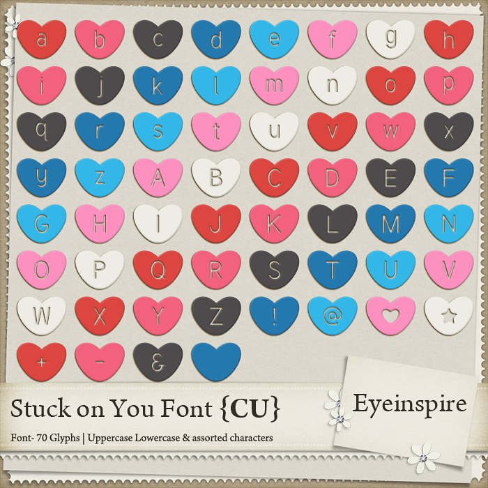 digital scrapbooking, hot air gallons, flower, strawberry, strawberries, hearts, arrows, font, dingbat, otf, ttf, conversation hearts, sweethearts, commercial use, extended use, eyeinspire